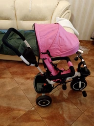 Трехколесный велосипед EcoToys прогулочная коляска YM-BT-2 Gray (5903089068105) фото от покупателей 3