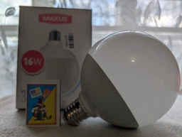 Лампа світлодіодна MAXUS G110 16W 4100K 220V E27 1-LED-794 фото від покупців 2