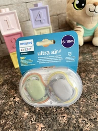 Силіконова ортодонтична пустушка Philips Avent Ultra Air 6-18 міс 2 шт (SCF085/16) фото від покупців 5