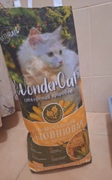 Кукурудзяний наповнювач для котів WonderCat 4,4 кг – екологічний, грудкуючий, безпечний туалетний наповнювач (4826087030136) фото от покупателей 1