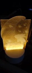 Настільний декоративний LED світильник-нічник, декоративна 3D лампа, дитячий нічник, дитяча нічна лампа, дитячий подарунок з LED ефектом 10*18 см Z-584 фото від покупців 2