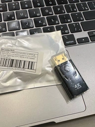 Перехідник - конвертер DisplayPort to HDMI 4K 1080P адаптер для передачі відеосигналу на ПК / ноутбук / проектор HDTV, 7х2.3х1.9 см, чорний (102435761) фото від покупців 5