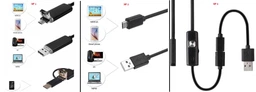 Цифровий эндоскоп Xiamen 3 в 1 камера micro USB/USB/Type-C 5 мм гибкий 1 м (PH050516) фото от покупателей 2