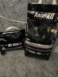 AnimAll Наповнювач бентонітовий для котячих лотків середній з Лавандою, 5 кг фото від покупців 2