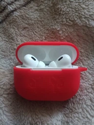 Навушники бездротові з активним шупопоглинанням Air Pro 2nd gen бездротові Bluetooth навушники з магнітним зарядним чохлом MagSafe та бездротовою зарядкою миттєве підключення White Kayfovo AE2GN фото від покупців 2