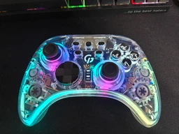 Беспроводной геймпад GamePro GPX13T 2.4G/BT 5.1/USB (Switch/PC/iOS/Android) RGB Transparent фото от покупателей 6