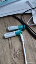 Аккумуляторная батарея ColorWay AA USB-С 2220 мАЧ 1.5В (Li-Polymer) (2pc.) (CW-UBAA-10) фото от покупателей 1