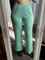 Пижамные брюки хлопковые Trendyol THMSS23PJ00002 XS Голубые (8683050709165) фото от покупателей 1