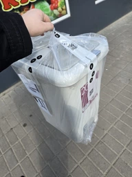 Ведро для мусора MBM HOME с крышкой и педалью BIN-01 20л Серое (BIN-01 20L GRAY) фото от покупателей 5