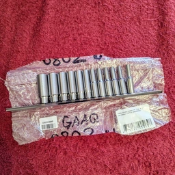 Набор головок длинных Toptul 1/4" 12 шт 4~13 мм (на планке) (GAAQ0802U)