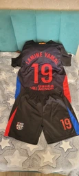 Форма футбольна дитяча Lamine Yamal (Ламін Ямаль) 19 Barcelona 24/25, нар. 22 зріст 120-125см. чорна фото від покупців 1