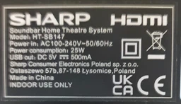 Саундбар Sharp HT-SB147 фото от покупателей 5
