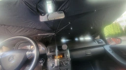 Зонт солнцезащитный автомобильный 140х80 см зонтик шторка на лобовое стекло для защиты панели автомобиля