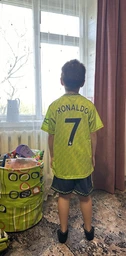 Форма футбольна дитяча Ronaldo (Роналдо) 7 Manchester United (Фанатська версія), р. 30 зріст 155-165см. салатова