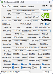 Palit GeForce RTX5080 GameRock OC (NE75080T19T2-GB2030G)