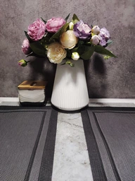 Ваза для квітів MVM MY HOME декоративна 20 см Синя (DH-FLOWERS-04 DARK BLUE)