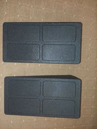 Клиновой блок EasyFit EF-0690 уголок, блок-платформа для приседаний набор 3 шт Черный (56003427)