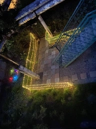 Гирлянда на солнечной батарее 12 м Bodasan 100 LED теплая белая (W860)