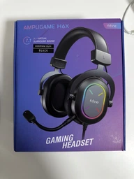 Накладні геймерські навушники Fifine H6X з знімним мікрофоном та RGB підсвіткою Ігрова гарнітура фото від покупців 1