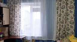Короткая занавеска шифоновая с атласом в стиле прованс ALBO 400x180 cm Зеленая(KU-631-4)
