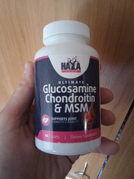 Глюкозамін Хондроїтин МСМ Haya Labs Ultimate Glucosamine Chondroitin&MSM 90tabsв упаковці (VMD-1206163)