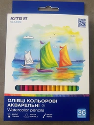 Олівці кольорові акварельні Kite Classic 36 кольорів (K-1052) фото від покупців 2