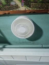 Настольный вентилятор на аккумуляторе Folding Fan D1 Бесшумный портативный аккумуляторный охлаждающий поворотный с пультом и функцией ночник белый для дома и офиса фото от покупателей 11