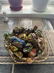 Цукерки асорті з горіхами і сухофруктами в шоколадній глазурі 1 кг у коробці Асал (Asal-MIX-1000) фото від покупців 5