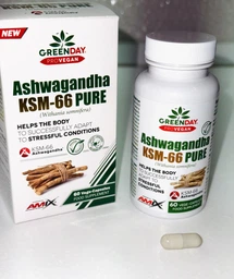 Ашваганда Amix GreenDay ProVegan Ashwagandha KSM-66, 60 веган. капс.