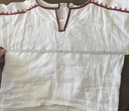 Жіноча вишиванка з вишивкою хрестиком "Мозаїка" 3XL чорний (5618-1) фото від покупців 2