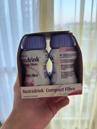 Энтеральное питание Nutricia Nutridrink Compact Fibre Strawberry со вкусом клубники с высоким содержанием энергии и пищевыми волокнами 4 шт х 125 мл (8716900551628) фото от покупателей 1