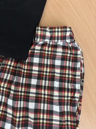 Мужской пижамный комплект "City Chill" COSY (шорты+футболка), XL клетка T190