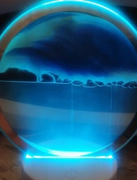 Настольная лампа ночник TOPA Песочные часы 3D картина Подвижный песок RGB фото от покупателей 11