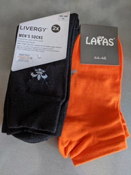Набор мужских носков коротких хлопковых Lapas 220-909 44-46 (6 пар) Черный (4820234216079) фото от покупателей 1