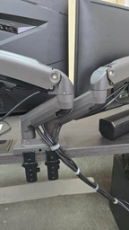 Кронштейн-подставка для двух мониторов North Bayou NB F160 VESA 17" - 27" настольный с 3D регулировкой и функцией PIVOT Черный фото от покупателей 13