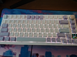 Клавиатура AJAZZ AK820 PRO White-Purple Игровая Беcпроводная Механичиская. 2.4G/Bluetooth/Кабель. С Екранчиком. Gift Switch фото от покупателей 12