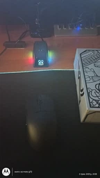 Беспроводная магнитная мышь Ajazz AJ159 APEX PAW3950 400 мАч RGB Голубой фото от покупателей 13