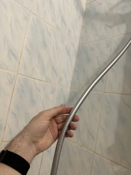 Шланг для душа 150см DROP SH-H150-SP силиконовый - Двойной Анти-Твист, серый металик фото от покупателей 6