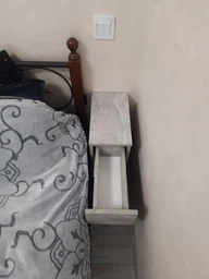 Тумба приліжкова з шухлядою вузька 60х35х20 см. Біла фото від покупців 2