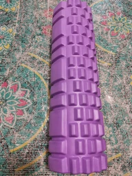 Массажный ролик Grid Roller YogaLife 45х14 см оранжевый (роллер, валик, цилиндр для МФР и йоги, массажер для спины, ног, рук, шеи) YL-GR2.1-Or