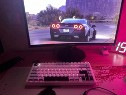 Игровая механическая клавиатура AULA F75 с RGB подсветкой Thunder Black, ENG + наклейки UA\RU фото от покупателей 1