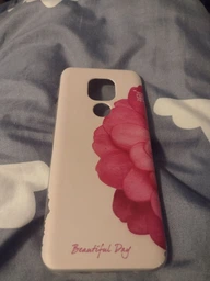 Силиконовый (TPU) чехол Deexe Life Style для Motorola Moto G9 Play / Moto E7 Plus - Beautiful Flower