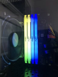 Оперативная память Kingston Fury DDR4-3200 16384MB PC4-25600 (Kit of 2x8192) Beast RGB 1Rx8 Black (KF432C16BB2AK2/16) фото от покупателей 1