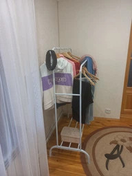 Подвійна стійка вішалка для одягу та взуття Smart Loft Master Rack сталева з полицею White