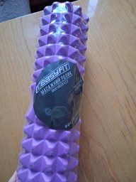Масажний ролик EasyFit Solid Grid Roller 45 см v.2.2s чорний (суцільнолитий ролер, стійкий до пошкоджень валик, циліндр, масажер для спини, ніг, рук, шиї) фото від покупців 7