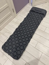 Надувной туристический коврик каремат с подушкой Eagle Rock 40DNylon TPU 188х58х6 см Серый (NAD00312) фото от покупателей 6