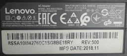 Блок питания для Lenovo Flex 4-1130 (20V 3.25A 65W (4.0*1.7)). Квадратный с вилкой. (64481) фото от покупателей 8
