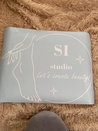 Вінілова наклейка на скло Let's create beauty M 423х320 мм Манікюр Педикюр Happy Pocket Біла глянець (HP-053M-010GL)