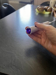 LED+UV аккумуляторный фонарик для маникюра и наращивания ногтей 3 W белый с магнитом