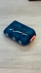 Пластиковая таблетница для лекарств на 10 отделений Container органайзер - контейнер для таблеток / витаминов / капсул, 9.6х6.4х3.1 см, серая (100830688) фото от покупателей 5